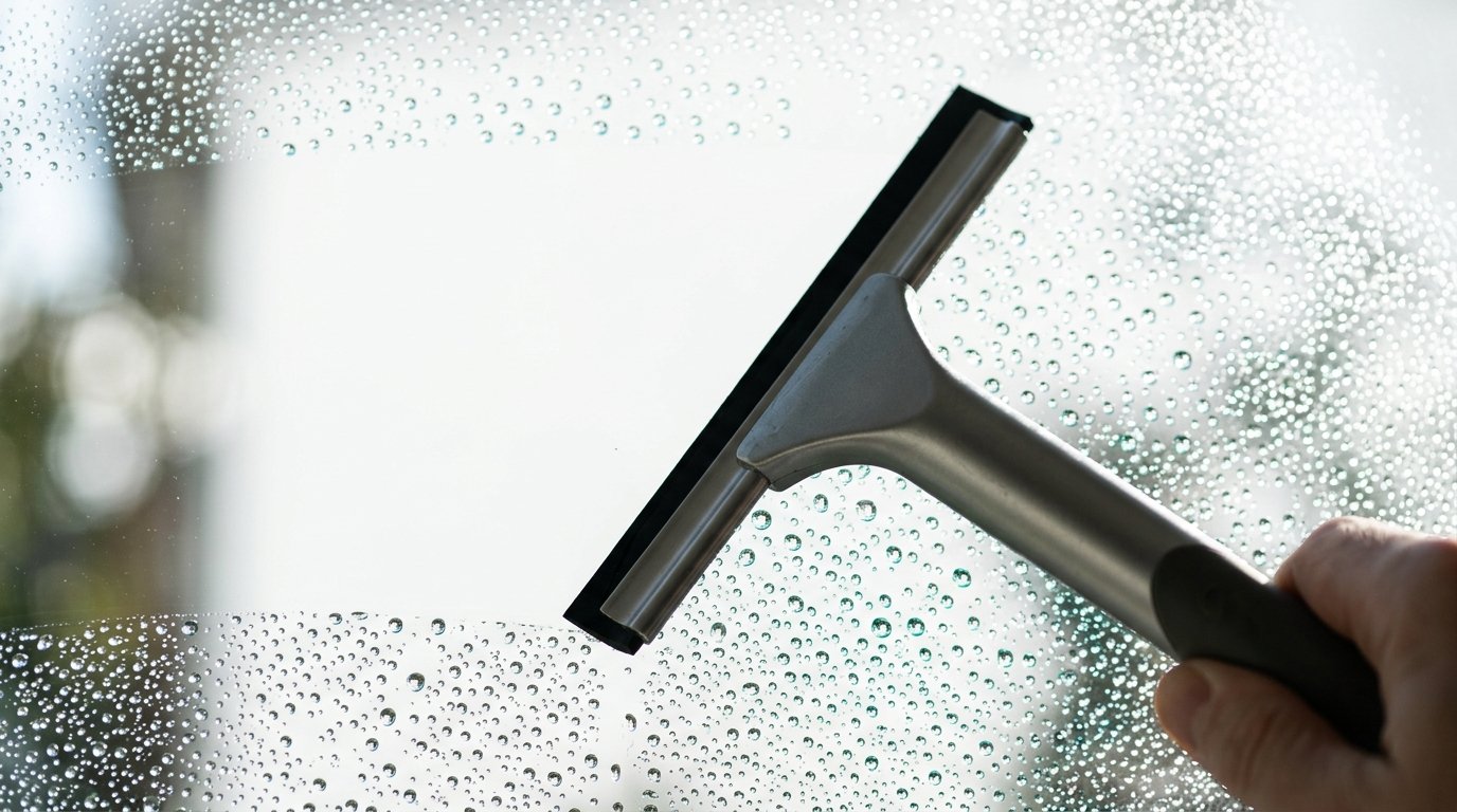 Reinstwasser Perleffekt auf Glas